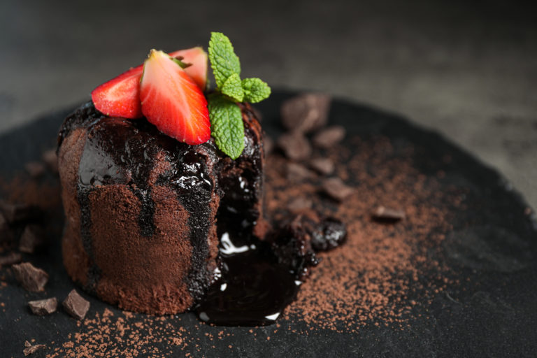 Molten infused chocolate lava cake recipe