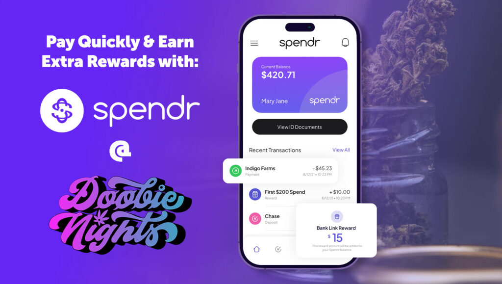 Pay with Spendr at Doobie Nights for extra rewards and quick check-out.