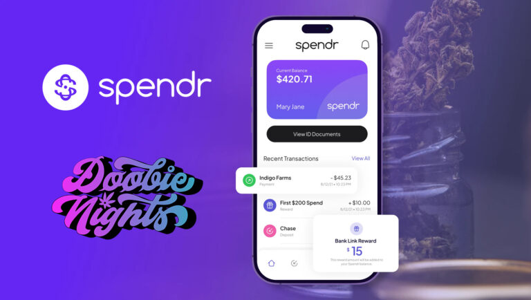 Quick checkout and extra rewards for using Spendr at Doobie Nights dispensary!